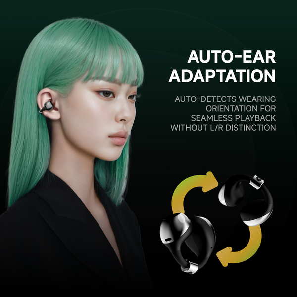 BUTTONS Clip | Open-Ear AI Bluetooth Earbuds
