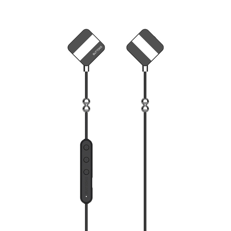 Buttons drip wireless bluetooth neckband earbuds