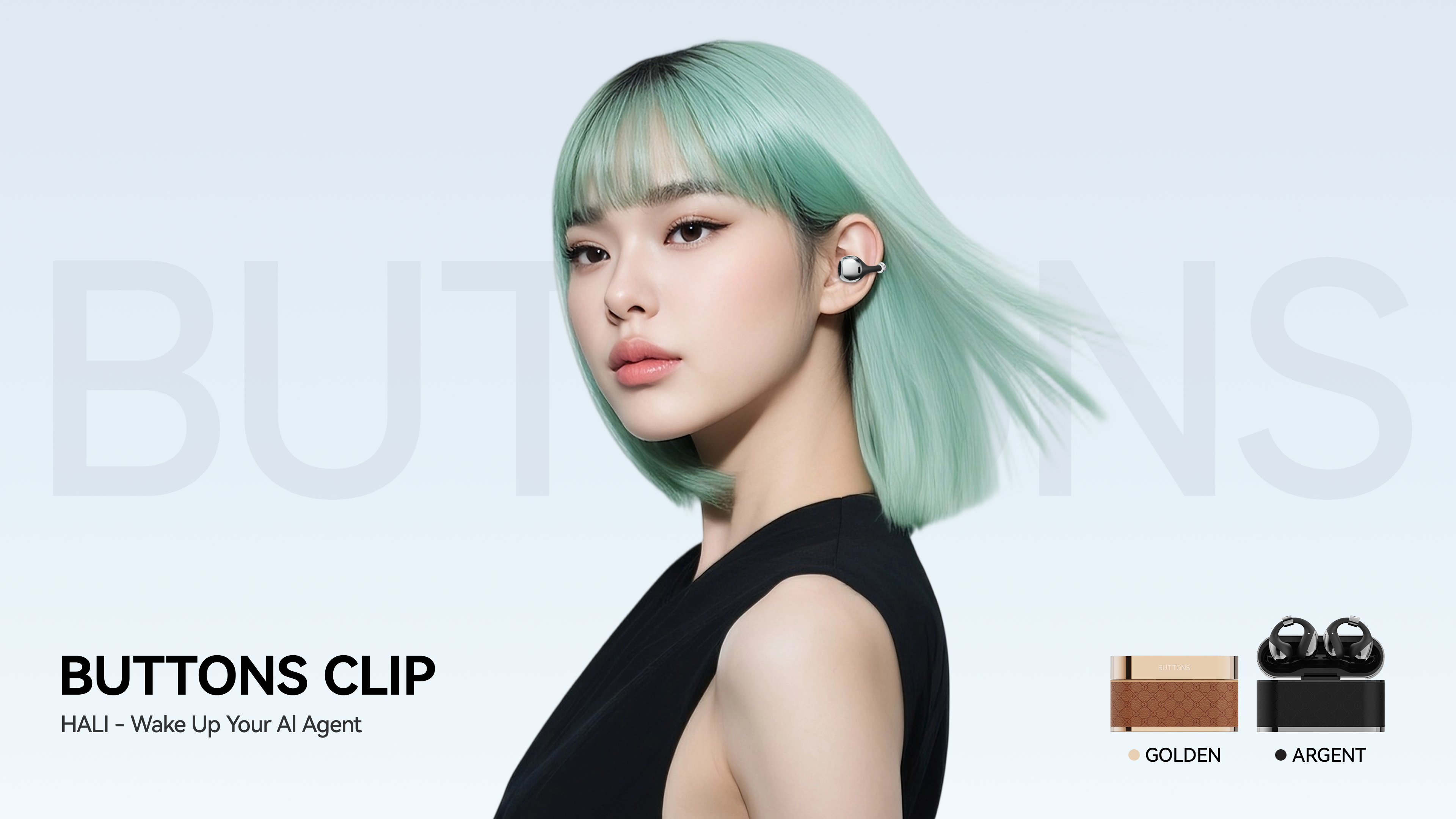 Buttons Clip Open Air Earphones